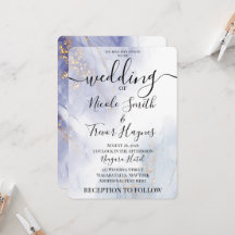 Mariage personnalisé à l'encre alcoolique bleue vi