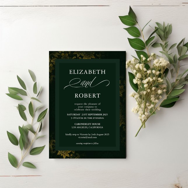 Invitation Mariage personnalisé intemporel et élégant (Créateur téléchargé)