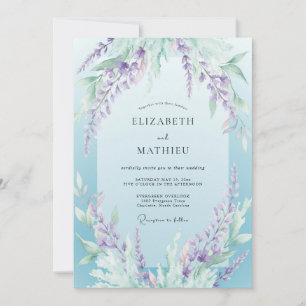 Invitation Mariage Pervenche Wisteria
