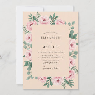 Invitation Mariage Pétale Aurore