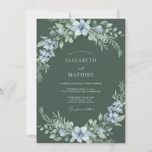 Invitation Mariage Pétale de Sauge en Poudre