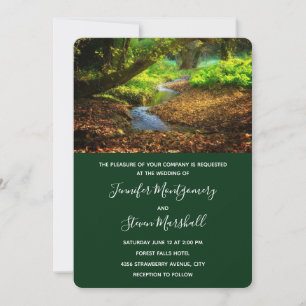 Invitation Mariage Photo de Nature Magnifique de Forest Creek