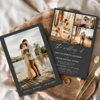 Mariage photo élégant minimaliste Gris de Charbon