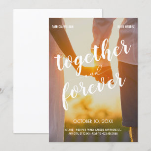 Invitation Mariage photo esthétique romance