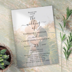 Invitation Mariage photo Festive Script Overlay