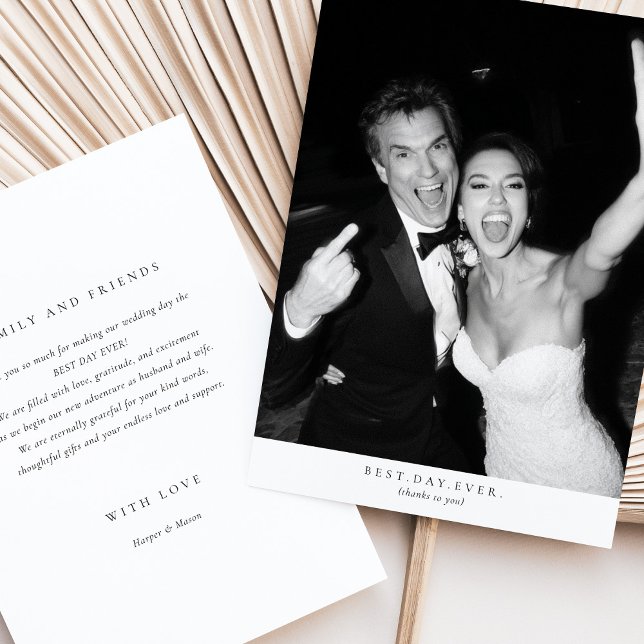 Invitation mariage photo "Meilleur jour jamais" (Créateur téléchargé)