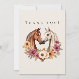 Invitation Mariage Photo-Merci - Pays Chevaux de l'Ouest