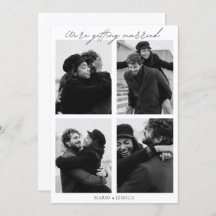 Invitation Mariage photo minimaliste esthétique