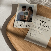 Mariage photo minimaliste français rétro moderne