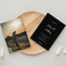 Mariage photo moderne noir et blanc