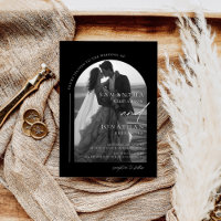 Mariage photo moderne noir et blanc