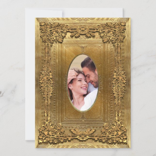 Invitation Mariage photo officiel Peiffer 5,5 x 7,5 (Devant)