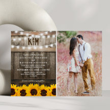 Mariage photo Rustic Sunflowers