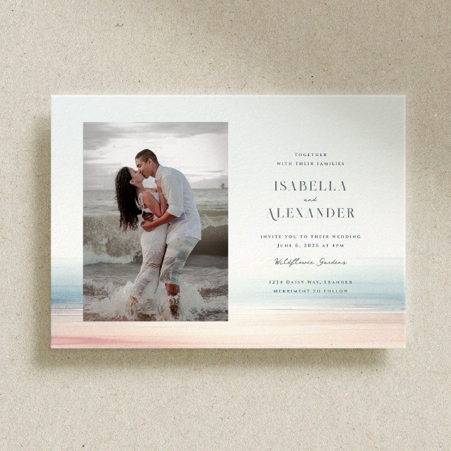 Invitation Mariage photo Wailea (Créateur téléchargé)