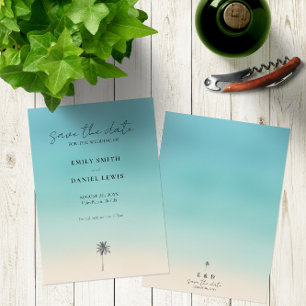 Invitation Mariage Plage Moderne Minimaliste Enregistrer La C