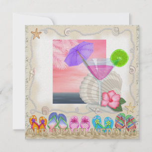 Invitation Mariage plage - SRF