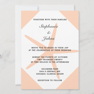 Invitation Mariage plage Tropical Elégant Mariage plage Fuzz