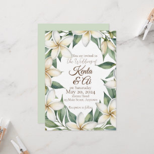 Invitation Mariage Plumeria
