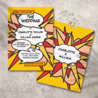 Mariage Pop Art de Bande Dessinée Moderne et Amusa