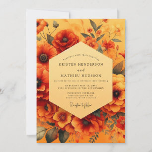 Invitation Mariage Poppysque Peintre au souci