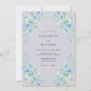 Invitation Mariage printanier séduisant au lilas