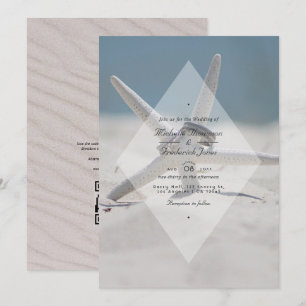 Invitation Mariage QR Code RSVP Plage Été Tropical