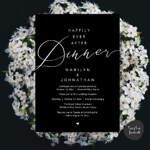 Invitation Mariage Réception de Nuit « Heureux pour Toujours