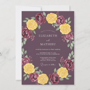 Invitation Mariage Récolte Somptueuse de Prune