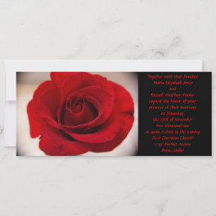 Invitation Mariage Red Rose