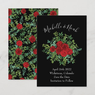 Invitation Mariage Red Rose