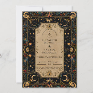Invitation Mariage Renaissance Céleste Vintage