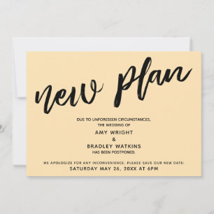 Invitation Mariage Reporté Nouveau Plan Annonce Pêche