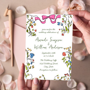 Invitation Mariage rétro à griffes à main funky
