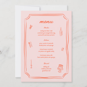 Invitation Mariage rétro amusant à main blanche imprimable