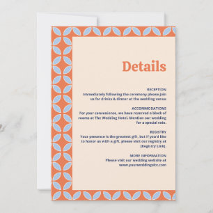 Invitation Mariage rétro du milieu du siècle
