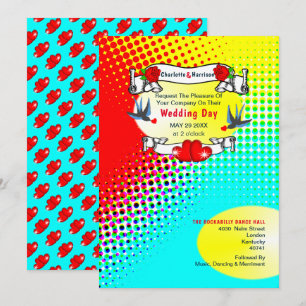 Invitation Mariage Retro Rockabilly