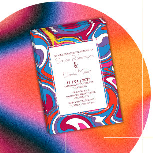 Invitation Mariage rétro Vavy