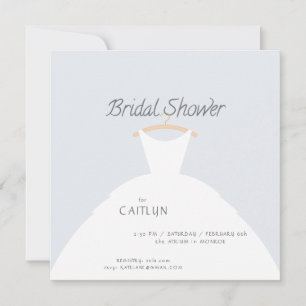 Invitation mariage Robe de douche nuptiale