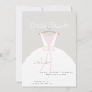 Invitation mariage Robe de douche nuptiale