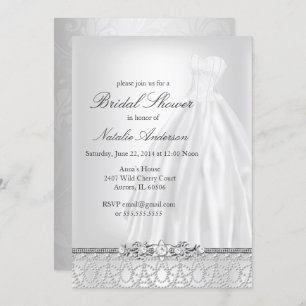 Invitation mariage Robe de douche nuptiale