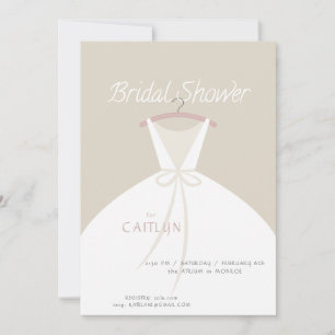 Invitation mariage Robe de douche nuptiale