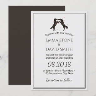 Invitation Mariage romantique à cheval