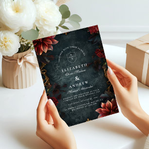 Invitation Mariage Romantique Baroque Gothique