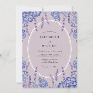 Invitation Mariage Romantique Botanique à l'Aquarelle de Lava