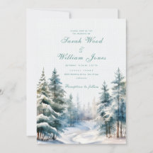 Mariage romantique de forêt d'hiver