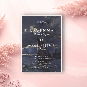 Invitation Mariage Romantique de Peinture Fine Artistique de