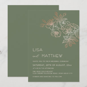 Invitation Mariage rose blanc de cerisier en fleurs