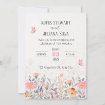 Mariage rose et vert