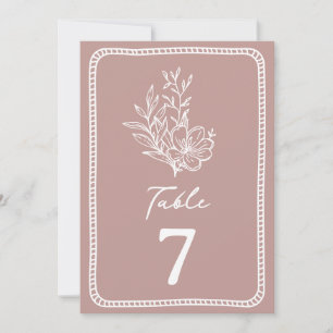 Invitation Mariage rose floral