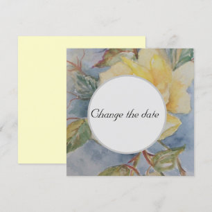 Invitation Mariage Rose Jaune Changer la date